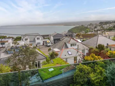 a view from the roof of a house at Miramar in St Ives