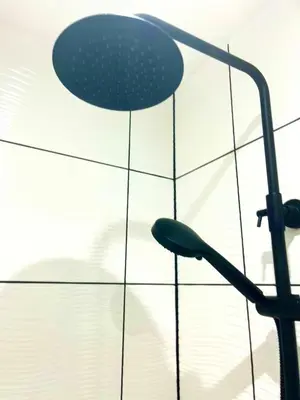 a lamp on top of a glass wall at The Jeep House in the Area of Outstanding Natural Beauty in Liskeard