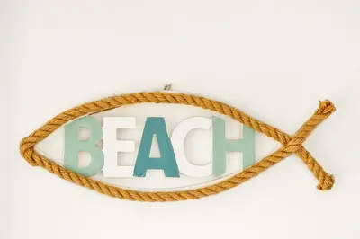 a sign with a rope and the word fear at Cornish house, close to beaches - Ashfield Villas in Falmouth