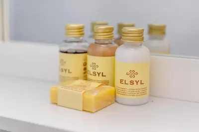 four bottles of essential oils and a block of cheese at 1 Bed in Four Lanes oc-s32768 in Carnbrea