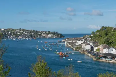 a group of boats in a body of water at 2 Bed in Fowey oc-n33435 in Fowey