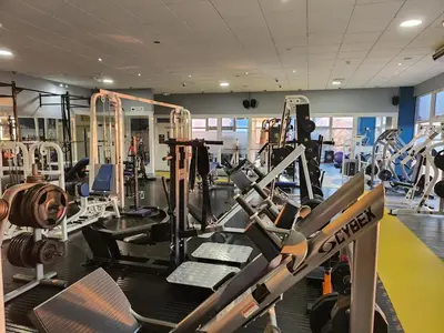 a gym with lots of treadmills and machines at Little Pol in Saint Columb Road Station