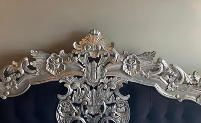 a close up of a metal bed frame at The White House Hotel in Newquay