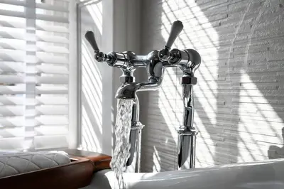 a water faucet with water coming out of it at Padstow Townhouse in Padstow