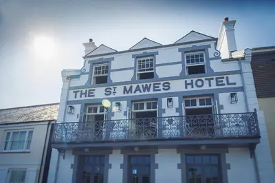 a building with a sign that reads the st mames hotel at St Mawes Hotel in Saint Mawes