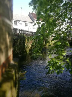 a view of a river from a bridge at Barley Sheaf, Old Bridge Street EN SUITE ROOMS, ROOM ONLY in Truro