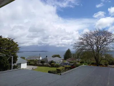 a view from the roof of a house at Trelawne Hotel in Falmouth
