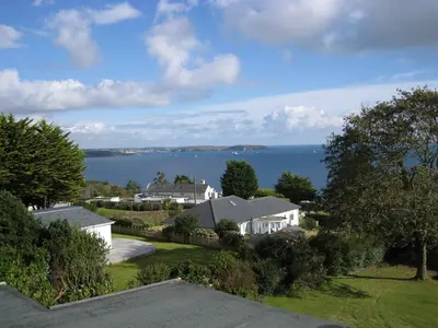 a house with a view of the water at Trelawne Hotel in Falmouth