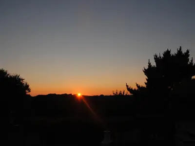 a sunset from the backyard of my house at Trenant View in Wadebridge