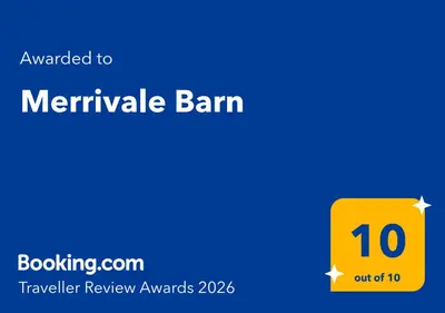 a yellow rectangle with the number on it at Merrivale Barn in Constantine