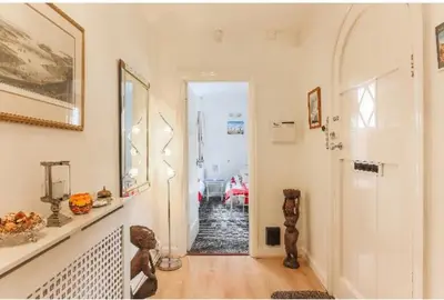 a hallway of a home with a room with at Tredara Bed & Breakfast in Truro