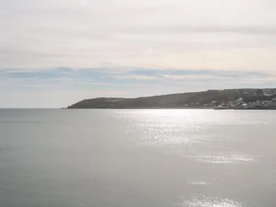 a view of a large body of water at Nana's Cottage in Camborne