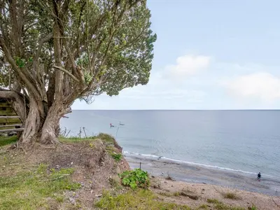 a tree on a hill next to the ocean at On The Beach, East Yardley House - Uk31203 in Downderry