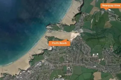 a map of the parish of north beach at Premium Chalet at Newquay Away Resorts MV7 in Newquay