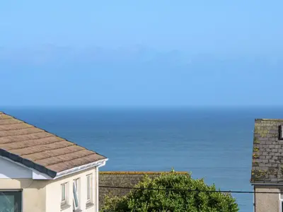 a view of the ocean from a house at Valhalla in St Ives