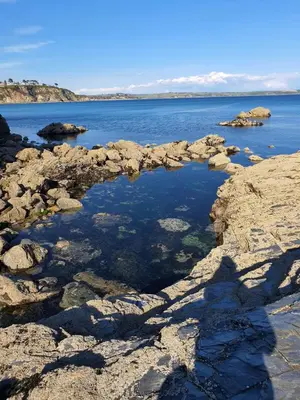 a rock pool in the middle of a body of water at Blissful Escape Hengar Manor in Bodmin