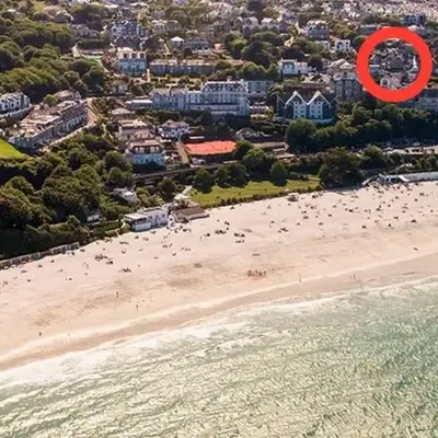 ABOVE PORTHMINSTER BEACH - 