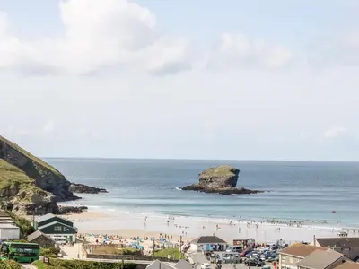a view of a beach with a group of people at Summerhayes in Redruth