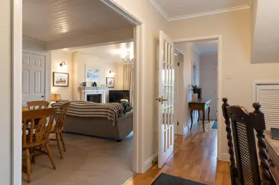 a living room with a couch and a table at Finest Retreats - Tideway in Saint Clement