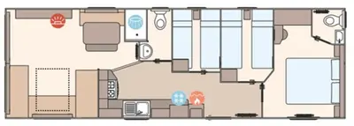 a floor plan of a building at The Seascape, Padstow in Padstow