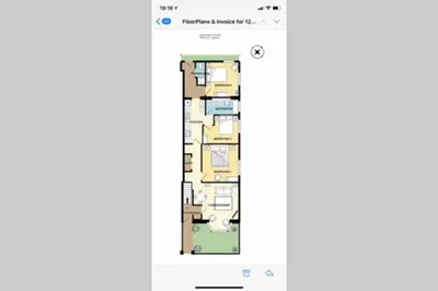 a floor plan of a condo in the avalanches at Central, stylish 3 bed apartment with sea views in Newquay