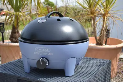 a slow cooker sitting on top of a table at Pebbles - A relaxing King Studio in St Ives