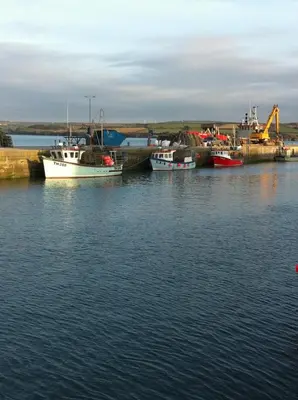 a group of boats are docked in a harbor at Harbour Retreat Padstow - Entire Apartment in the beautiful old town of Padstow Harbour in Padstow