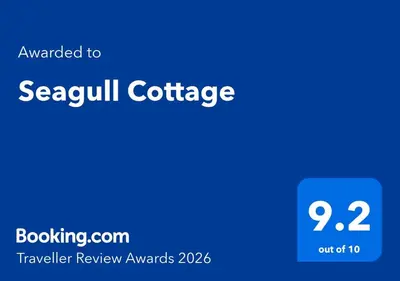 a screenshot of the newsletter review awards at Seagull Cottage in Looe