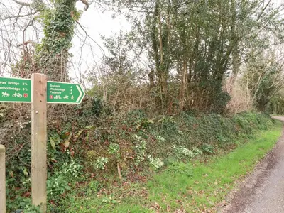 a street sign on the side of a road at Primrose in Bodmin