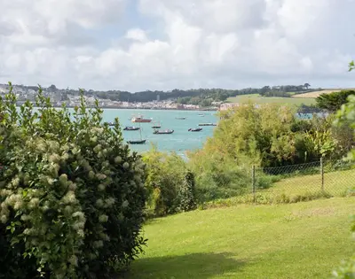 a group of boats in a body of water at 4 The Terrace in Padstow