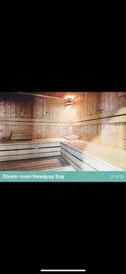a picture of a wooden room nervously bay at Newquay Bay Porth Caravan - 6 berth in Newquay