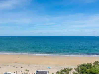 a view of a beach with the ocean at Ivory in St Ives