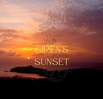 a sunset with a girl standing in the water at Sirens Sunset Peaceful Retreat with stunning sea views, 5 minutes from Porth Beach in Newquay