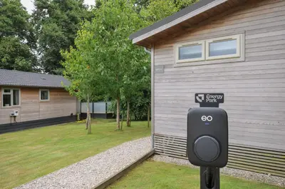 a parking meter in front of a house at 24 Meadow Retreat in Liskeard