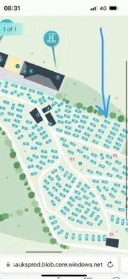 a map of a parking lot with cars on it at Newquay Caravan, Newquay Bay Resort Jetts View 104 in Newquay