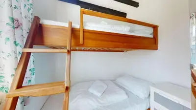 a couple of bunk beds in a room at C16 Treverbyn, Riviere Towans in Hayle