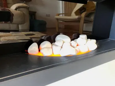 a bunch of onions on top of a stove at Trevone Bay Seaside Home For 4 - Close To Beach and Padstow in Padstow