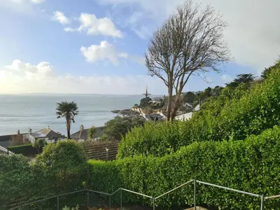 a view of the ocean from a house at Lower Tresulian in Saint Mawes