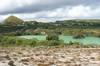 a view of a river with a mountain in the background at Home from Home self catering for 2 in St Austell