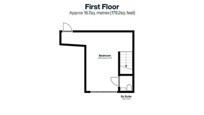 a plan of the first floor of a house at The Boathouse in St Ives